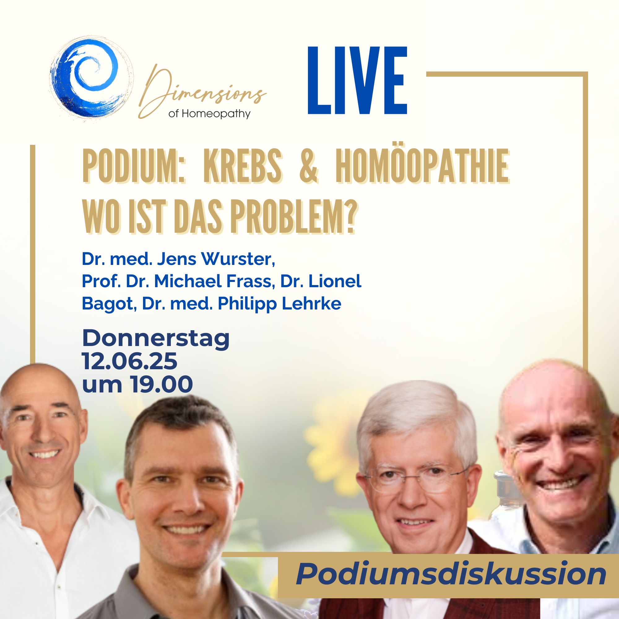 Speaker - Live - Podiumsdiskussion: Krebs