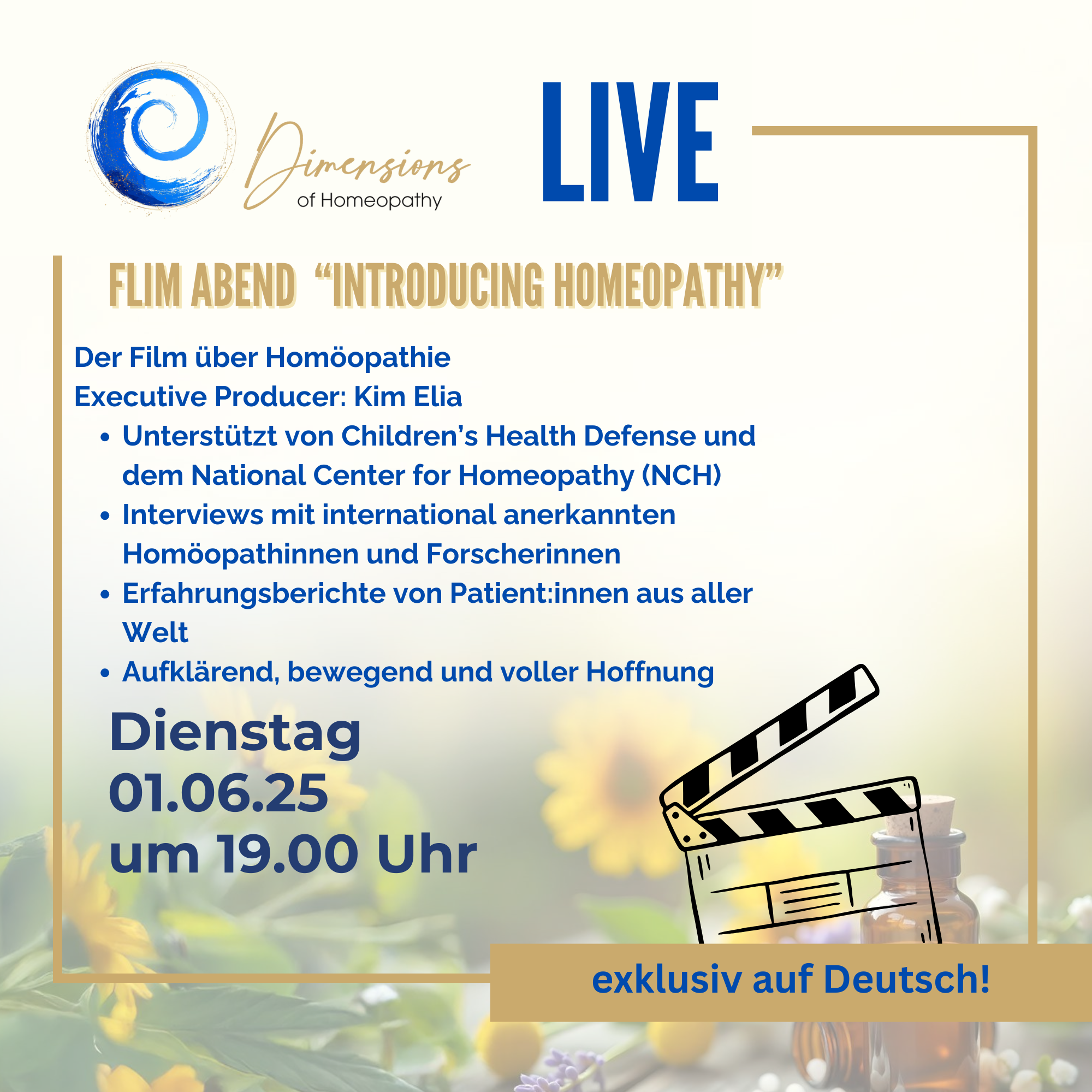 Speaker - Live: Erlebe die Homöopathie, ein Film!