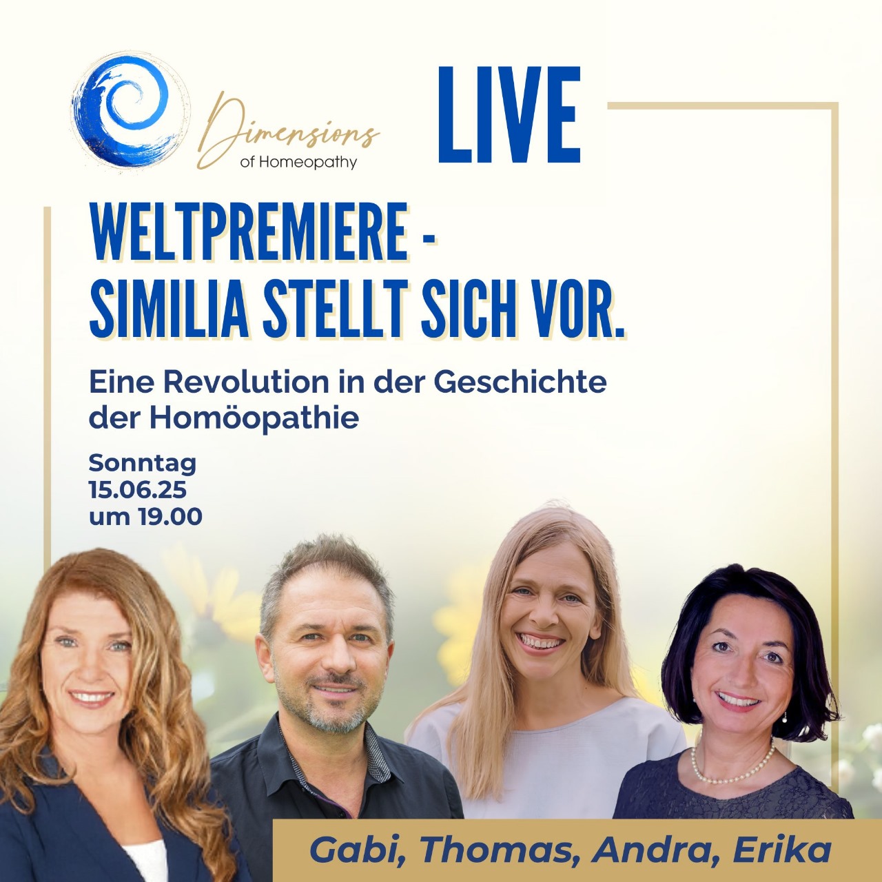 Live - Weltpremiere: Similia stellt sich vor